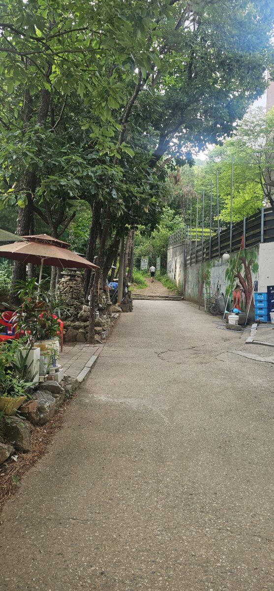 모락산진입로